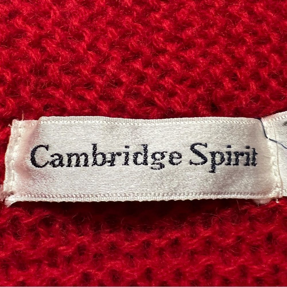 Vintage Cambridge Spirit Womens Shetland Wool Knit Vest Size M Preppy Academia - Picture 8 of 9